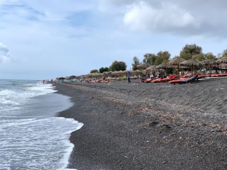 Perissa Black Sand Beach-1